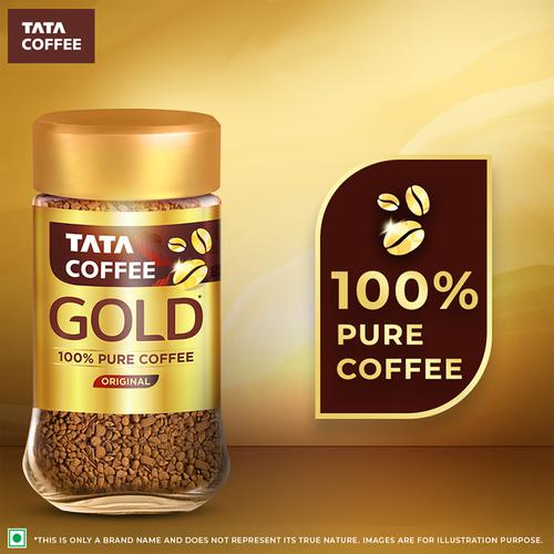Tata Coffee Gold 100% Pure Coffee - Original, 50 g Jar 