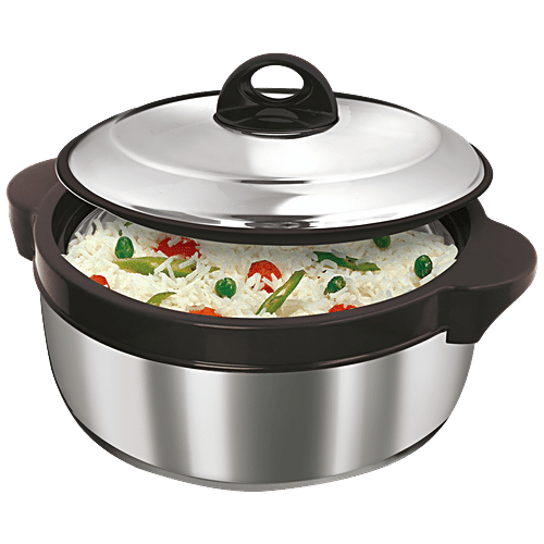 Asian Shining Star Stainless Steel Casserole - Dishwasher Safe, Spill Proof, 1.2 L