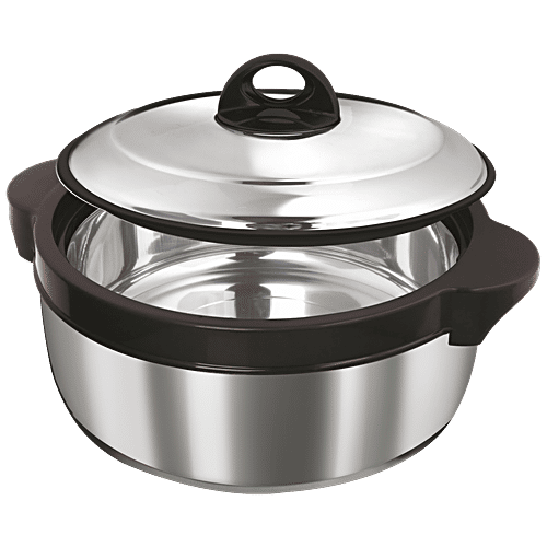 Asian Shining Star Stainless Steel Casserole - Dishwasher Safe, Spill Proof, 1.2 L