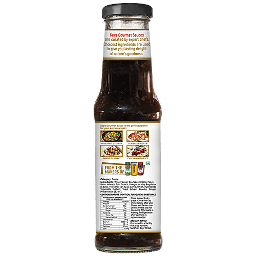 Keya Gourmet Teriyaki Sauce - Onion & Spices, Versatile Condiment, For Asian Cooking, Dips, 200 g Bottle Versatile Condiment
 For Asian Cooking