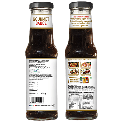 Keya Gourmet Teriyaki Sauce - Onion & Spices, Versatile Condiment, For Asian Cooking, Dips, 200 g Bottle Versatile Condiment
 For Asian Cooking