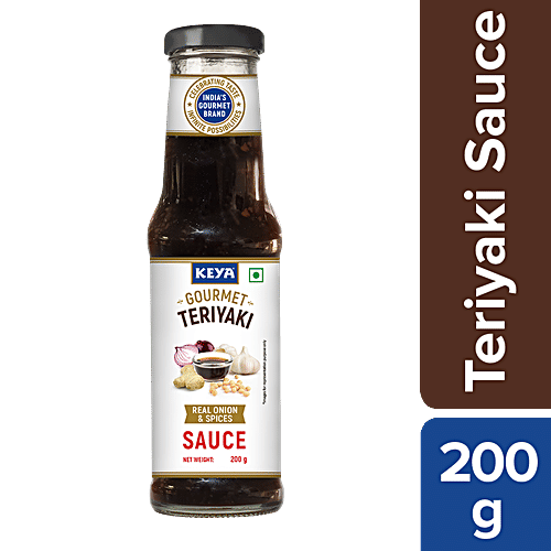 Keya Gourmet Teriyaki Sauce - Onion & Spices, Versatile Condiment, For Asian Cooking, Dips, 200 g Bottle Versatile Condiment
 For Asian Cooking