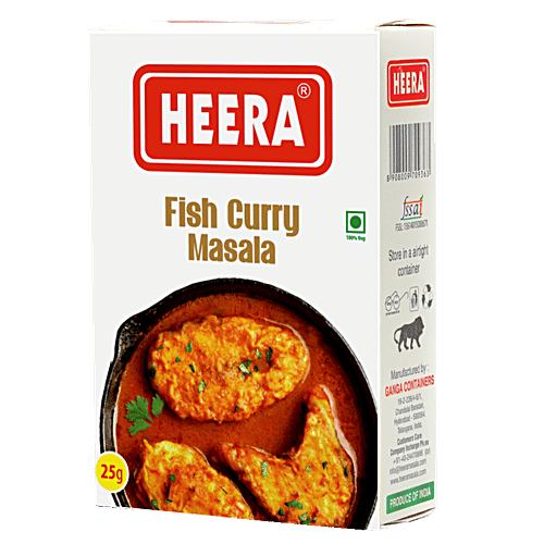 HEERA Fish Curry Masala - Delicate Flavour & Rich Aroma, 25 g  