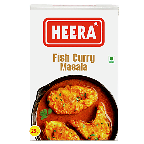 HEERA Fish Curry Masala - Delicate Flavour & Rich Aroma, 25 g  