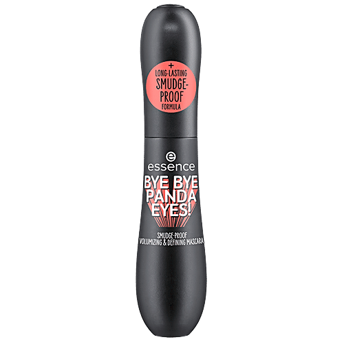 Essence Bye Bye Panda Eyes - Smudge-Proof Defining Mascara, Long Lasting Formula, Adds Volume, 16 ml 01 Black