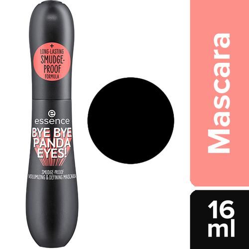 ESSENCE Bye Bye Panda Eyes - Smudge-Proof Defining Mascara, Long Lasting Formula, Adds Volume, 16 ml 01 Black 