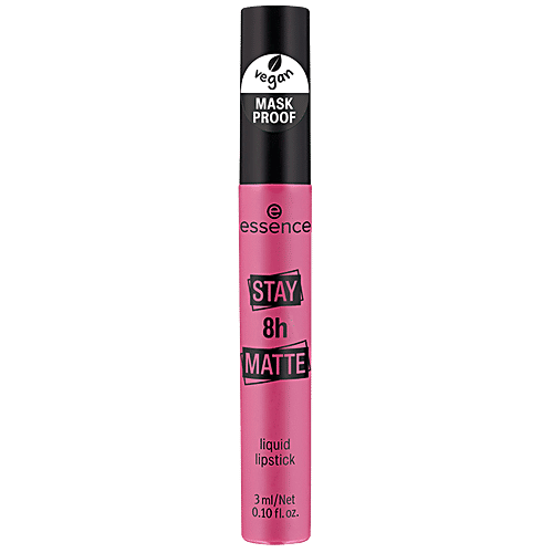 Essence Stay 8h Matte Liquid Lipstick - Highly Pigmented, Lightweight Formula, 3 ml 06 To Be Fair