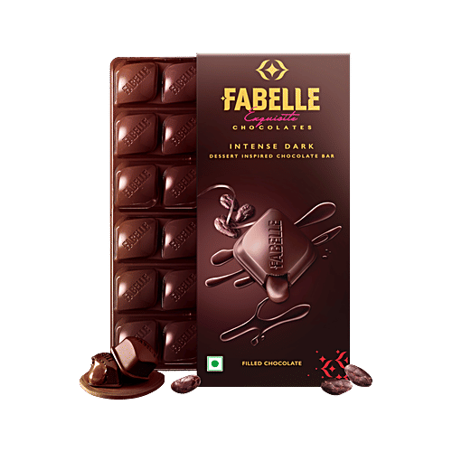 Fabelle Exquisite Chocolates - Divine Dark 84% With Ghana Cocoa, 100 g Carton Dark Chocolate Luxury Bar, Vegan