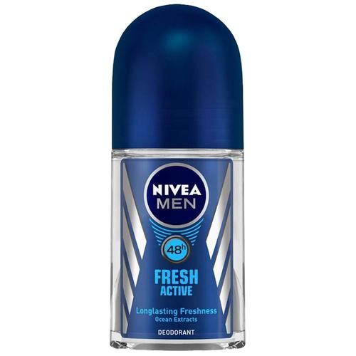 Buy NIVEA MEN Men - Deodorant Roll On, Fresh Active, 48H Long Lasting ...