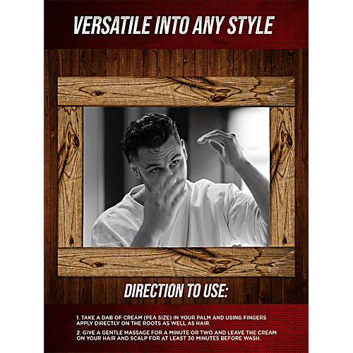 Mancode Daily Hair Styling Cream - Argan Oil, Intense Conditioner, Minimises Frizz & Provides Shine, 100 g  