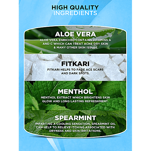 Mancode Fitkari After Shave Gel - Cool Antiseptic Formula, Fights Acne & Calms Irritation, 100 g