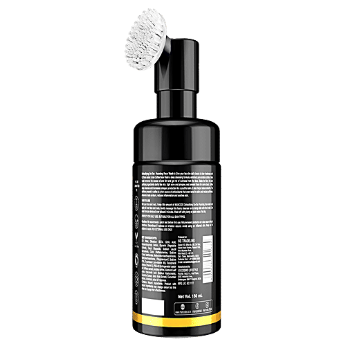 Mancode Detoxifying De-Tan Foaming Face Wash - With Built-In Brush, For Deep Cleansing, 150 ml  