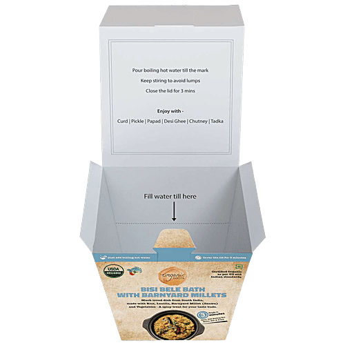 Buy Organic Roots Bisi Bele Bath With Barnyard Millets - Instant ...