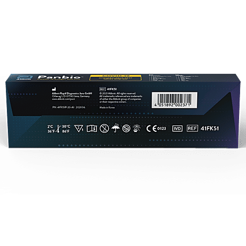 Panbio Covid-19 Antigen Self Test - Home Kit, Easy To Use, Results In 15 Minutes, 1 pc  