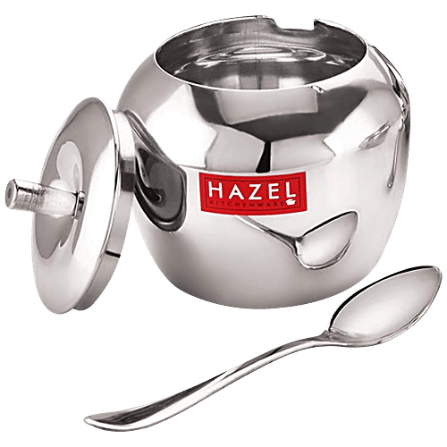 Buy HAZEL Stainless Steel Ghee Pot Apple Shaped, Kitchen Storage Ghee