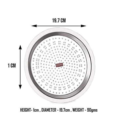 Hazel Stainless Steel Cover Lid With Hole - Chiba/Ciba, For Topes Pots, 19.7 cm, Silver, 1 pc  