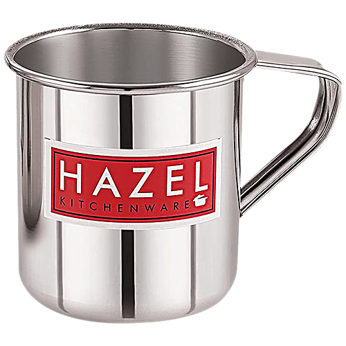 Hazel Stainless Steel Mug - Multipurpose, For Home Daily Use, Strong & Sturdy, Silver, 650 ml  