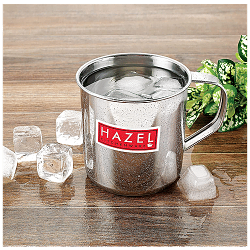 Hazel Stainless Steel Mug - Multipurpose, For Home Daily Use, Strong & Sturdy, Silver, 650 ml  