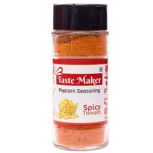 Jalandra's Taste Maker Popcorn Seasoning - Spice Mix, For Nachos, French Fries, Spicy Tomato, 50 g Bottle