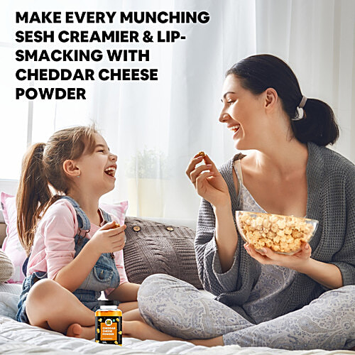5:15PM Cheddar Cheese Powder Seasoning - Used For Popcorn, Pasta, Pizza, Nachos, Fries, 100 g  