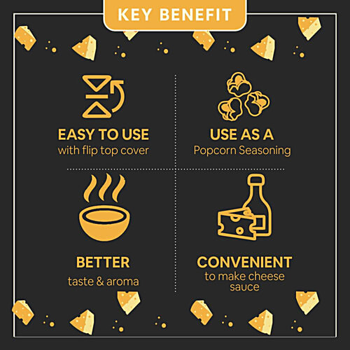 5:15PM Cheddar Cheese Powder Seasoning - Used For Popcorn, Pasta, Pizza, Nachos, Fries, 100 g  