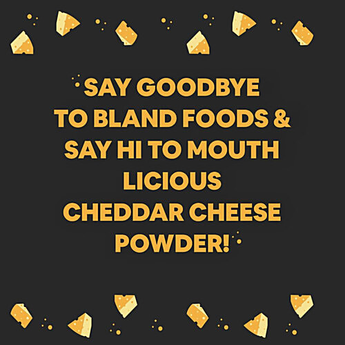 5:15PM Cheddar Cheese Powder Seasoning - Used For Popcorn, Pasta, Pizza, Nachos, Fries, 100 g  