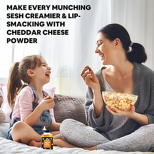 5:15PM Cheddar Cheese Powder Seasoning - Used For Popcorn, Pasta, Pizza, Nachos, Fries, 100 g  
