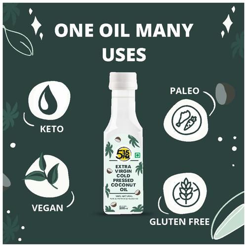 Buy 5:15PM Extra Virgin Cold Pressed Coconut Oil - For Hair Growth, Skin &  Cooking Online at Best Price of Rs 250 - bigbasket
