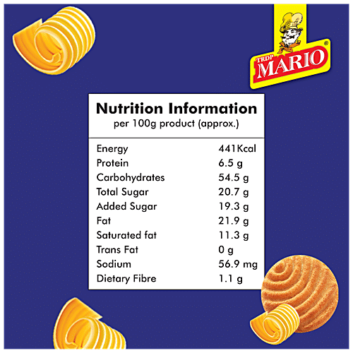 MARIO Butter Biks Cookies - Oven Fresh, Perfect With Tea/Coffee, 82 g