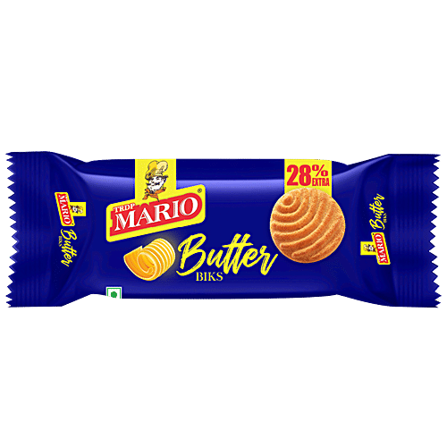 MARIO Butter Biks Cookies - Oven Fresh, Perfect With Tea/Coffee, 82 g