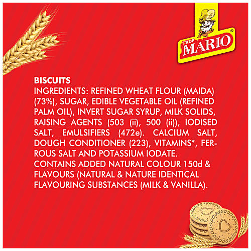 MARIO Marie Biscuits - Vitamins & Minerals Enriched, Light, Perfect With Tea/Coffee, 83 g  