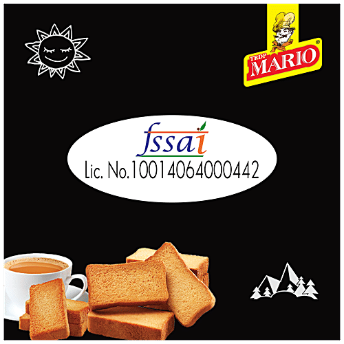MARIO Rusk - Oven Fresh, No Transfat, Crunchy Teatime Snack, 425 g  