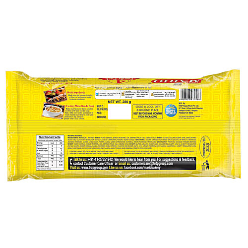 MARIO Instant Noodles - Masala, Calcium & Protein Enriched, With Seasoning Mix, 280 g  