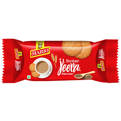 Buy MARIO Butter Jeera Biscuits Sweet & Salty, Flavourful Cookies, Perfect With Tea/Coffee