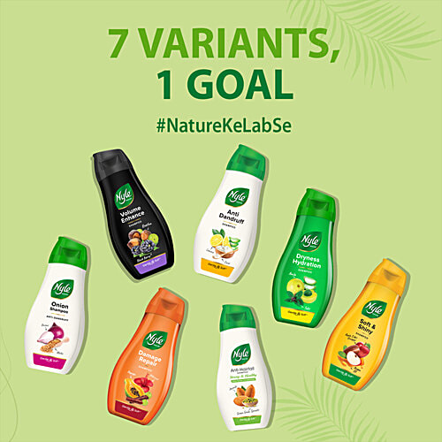 Nyle Naturals Anti-Dandruff Shampoo - With Curd & Lemon, 180 ml  Gentle & Soft