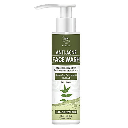 TNW-The Natural Wash Anti-Acne Face Wash - Neem & Salicylic Acid, Reduces Blemishes, Controls Excess Oil, 100 ml  