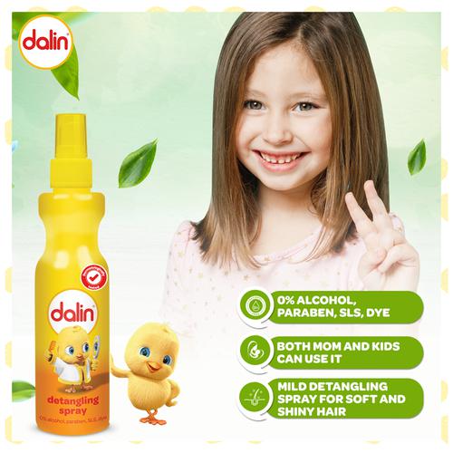 Buy Dalin Baby Detangling Spray - Hypoallergic, No Paraben, SLS & DYE Free,  For Soft & Shiny Hair Online at Best Price of Rs 299 - bigbasket
