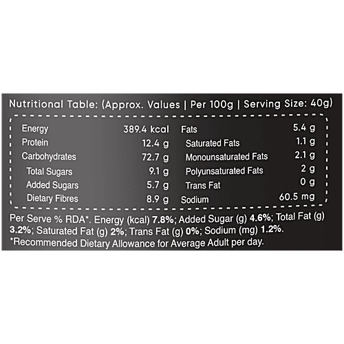 True Elements Dark Chocolate Muesli - Nuts & Berries, Rich In Antioxidants, Ready To Eat Breakfast, 1 kg Jar 