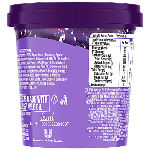 Kwality Wall's Frozen Dessert - Trixy Cheese Cake, 110 ml Cup 