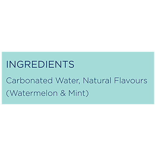 Zenzi Sparkling Water - Watermelon Mint, Natural Flavour, 350 ml Bottle 