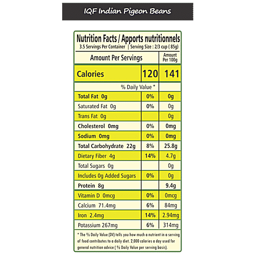 VEGINATURAL Tuvar/Lilva/ Pigeon Beans - Natural, Ready To Use, Proteins & Vitamins Rich, 312 g Pouch