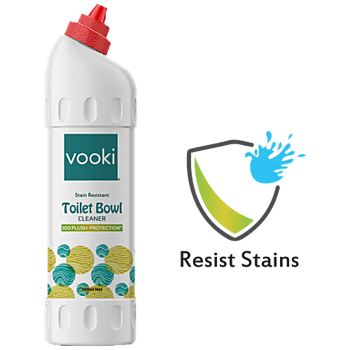 Vooki Stain Resistant Toilet Bowl Cleaner, 500 ml 100% Flush Protection