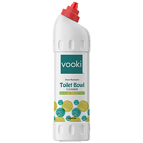 Vooki Stain Resistant Toilet Bowl Cleaner, 500 ml 100% Flush Protection