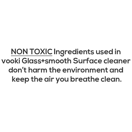 Buy Vooki Glass & Surface Cleaner Non Toxic Ingredients, Removes Stains, For Sparkling Shine