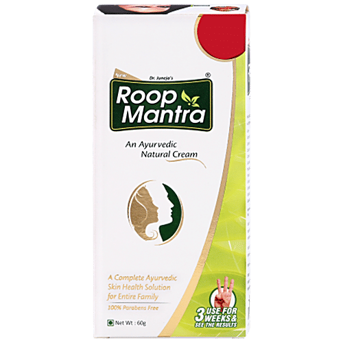 Roop Mantra Ayurvedic Natural Cream - Herbal Extract, Paraben Free, For Skin Health, 60 g