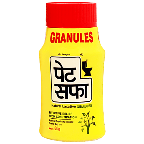 Pet Saffa Natural Laxative Granules - Ayurvedic Medicine, Herbal Extracts, Relieves From Constipation, 60 g  