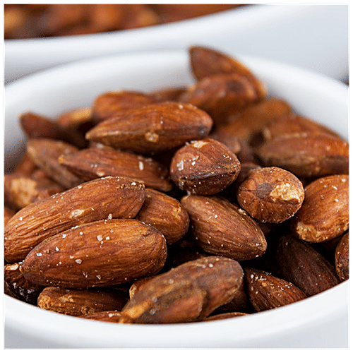 Nature's Choice Roasted Salted Almond - Protein & Vitamin E Rich, Healthy Snack, Salad, Cereals Topping, 200 g  