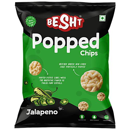 Buy BESHT Popped Chips Cereal, Pulses & Jalapeno, Rich In Calcium