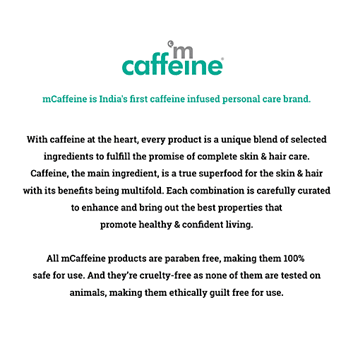 mCaffeine Naked & Raw Latte Coffee Body Wash - Mildly Cleanses & Smoothens The Skin, 300 ml