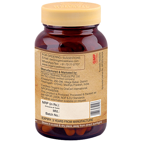 Organic Wellness Ow' Heal Bowel-Move Capsules - Morning Relief Supplement, Rejuvenates Digestive System, 90 pcs Bottle